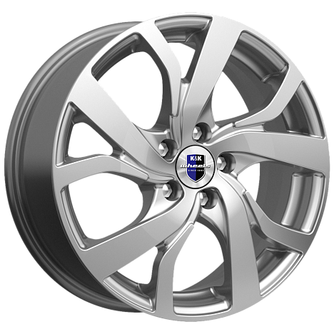 K&K Палермо (КС607) 6.5xR16/5x110 ET 39 Dia 65.1 Дарк платинум