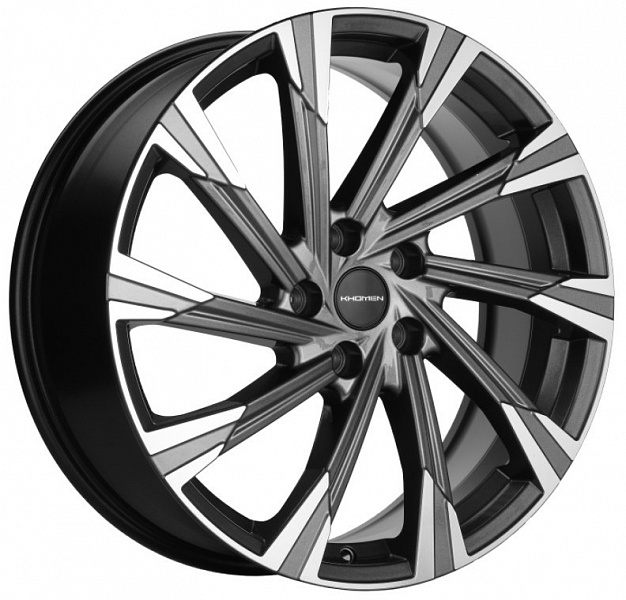 Khomen Wheels KHW1901 (Kodiaq/Tiguan) 7.5xR19/5x112 ET 43 Dia 57.1 Gray-FP