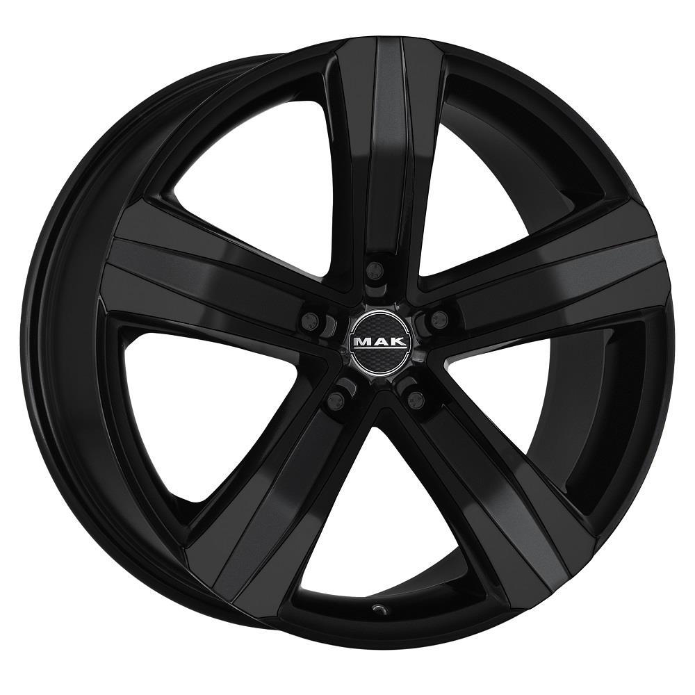 MAK Stone 5 7xR17/5x112 ET 55 Dia 66.6 Gloss Black