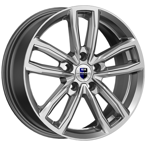 K&K Каланг (КС1086) 6.5xR17/5x114.3 ET 37 Dia 66.6 Дарк платинум