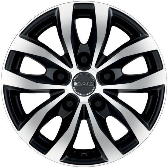 MAK Load 5 7xR17/5x112 ET 51 Dia 66.6 Black mirror