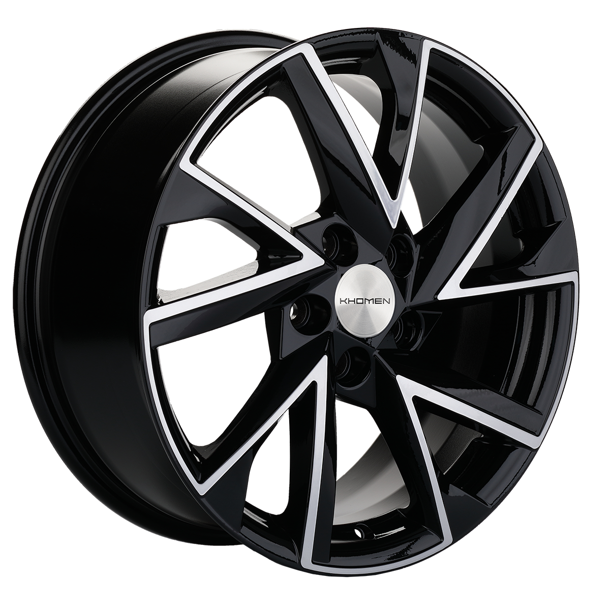 Khomen Wheels KHW1714 (Jac/Москвич 3) 7xR17/5x108 ET 40 Dia 54.1 Black-FP