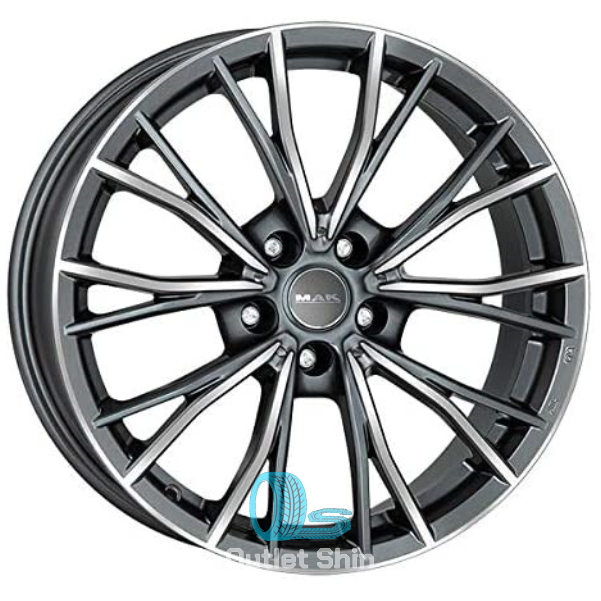 MAK Mark 8xR18/5x112 ET 30 Dia 66.6 Gunmetal Mirror Face