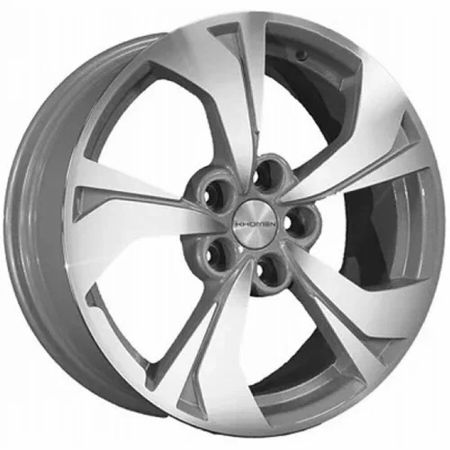 Khomen Wheels KHW1724 (Qashqai) 7xR17/5x114.3 ET 40 Dia 66.1 F-Silver-FP