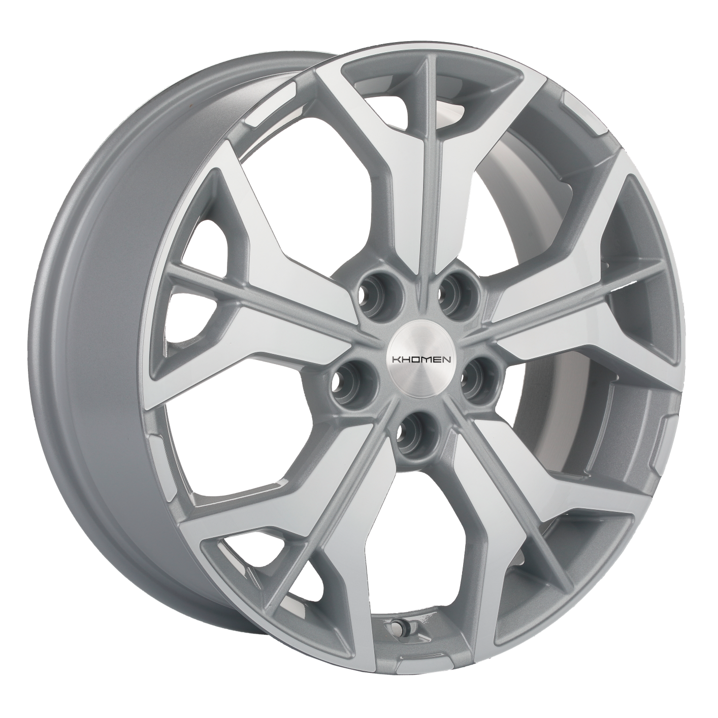 Khomen Wheels KHW1715 (Jetta) 7xR17/5x112 ET 54 Dia 57.1 F-Silver-FP