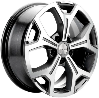 Khomen Wheels KHW1710(2) (VW Transporter) 6.5xR17/5x120 ET 55 Dia 65.1 Gray-FP