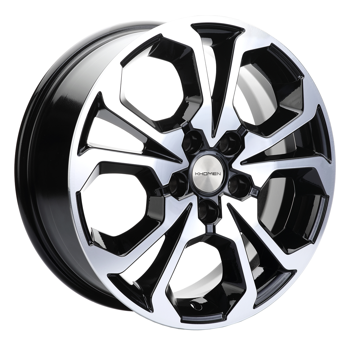 Khomen Wheels KHW1711 (Coolray) 6.5xR17/5x114.3 ET 45 Dia 54.1 Black-FP