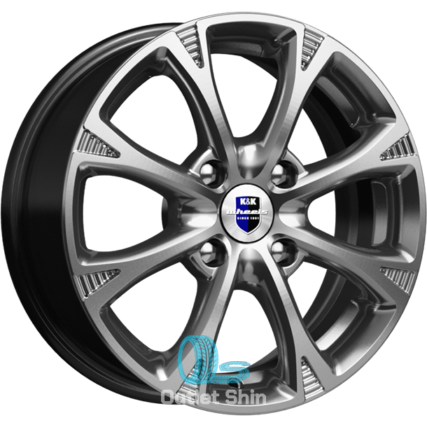 K&K Блюз 6xR15/4x114.3 ET 45 Dia 67.1 Дарк платинум