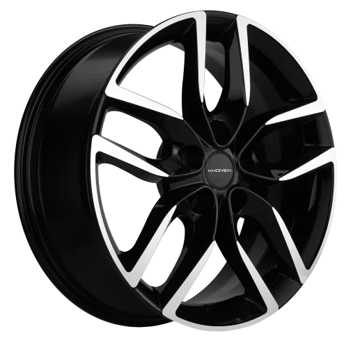 Khomen Wheels KHW1708 (Kodiaq/Tiguan) 6.5xR17/5x112 ET 38 Dia 57.1 Black-FP