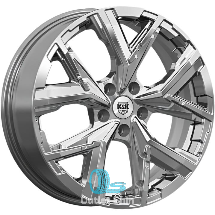 K&K Айона 6.5xR18/5x114.3 ET 40 Dia 66.6 Дарк платинум