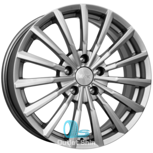 K&K Акцент 5.5xR14/4x100 ET 43 Dia 60.1 Блэк платинум