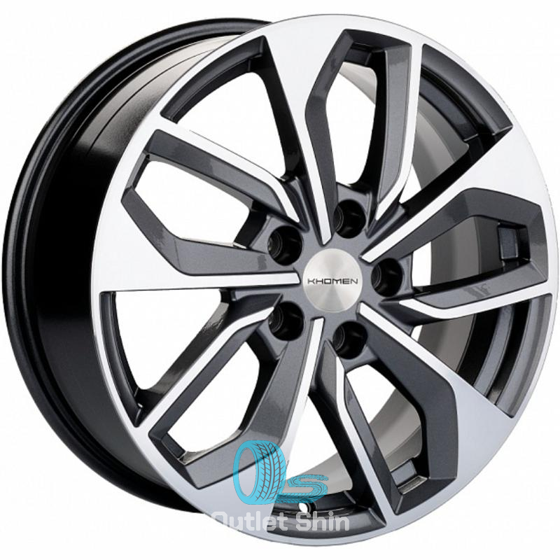 Khomen Wheels KHW1703 (Kodiaq/Tiguan) 7xR17/5x112 ET 43 Dia 57.1 Gray-FP