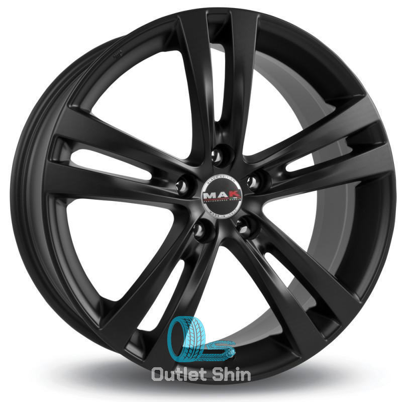 MAK Zenith 8xR17/5x114.3 ET 40 Dia 76.1 Matt Black