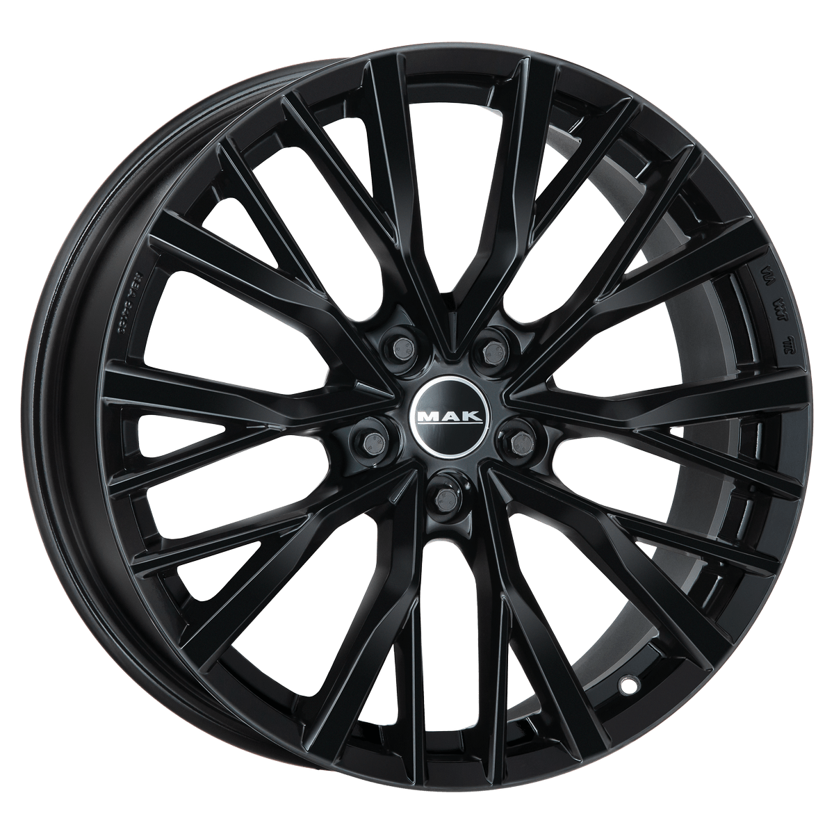 MAK Kent 8.5xR20/5x120 ET 43 Dia 72.6 Gloss Black