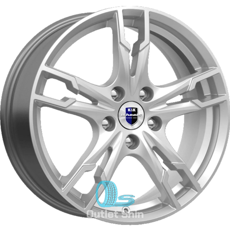K&K Солар 7xR17/5x100 ET 46 Dia 57.1 Сильвер