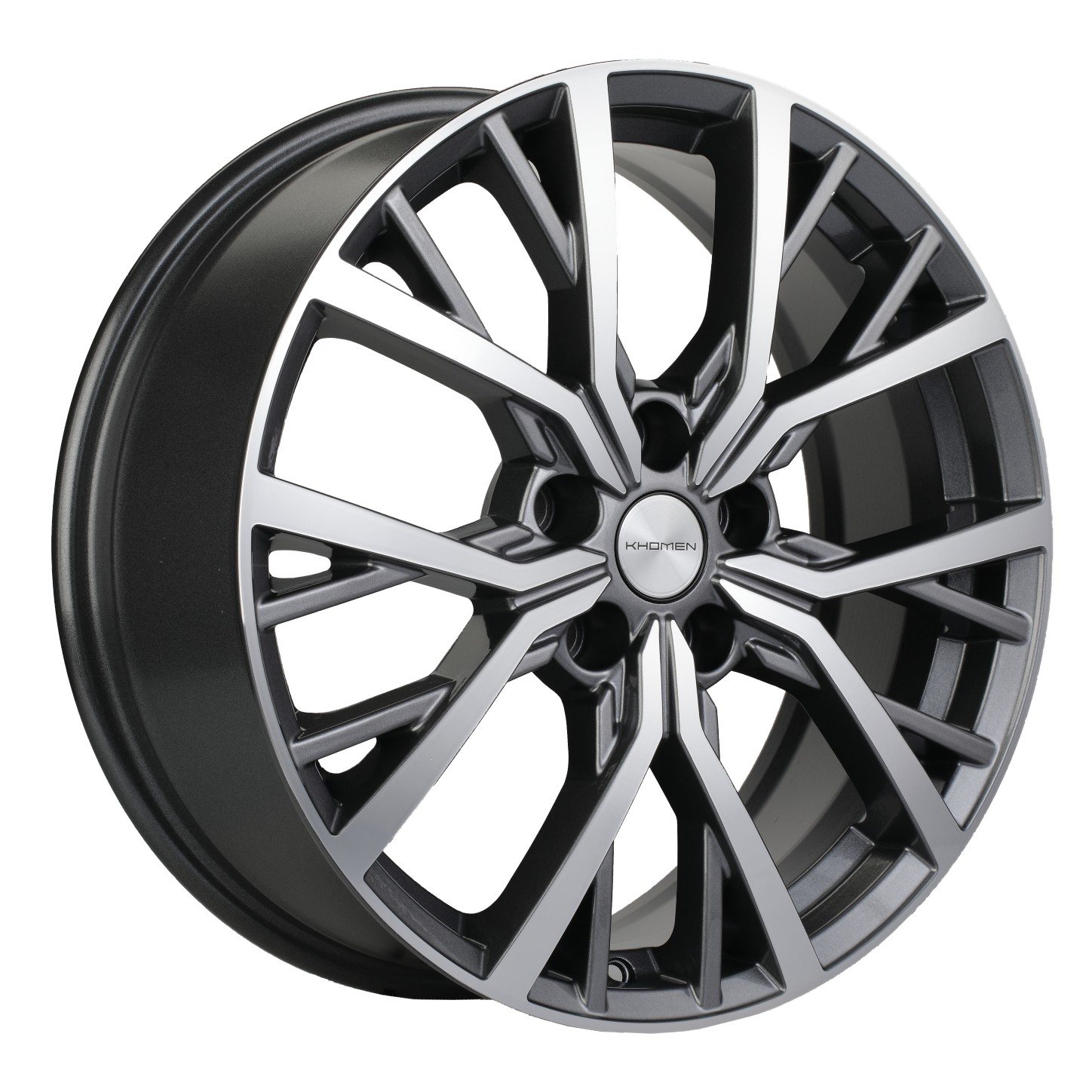 Khomen Wheels KHW1806 (Kodiaq/Tiguan) 7xR18/5x112 ET 43 Dia 57.1 Gray-FP