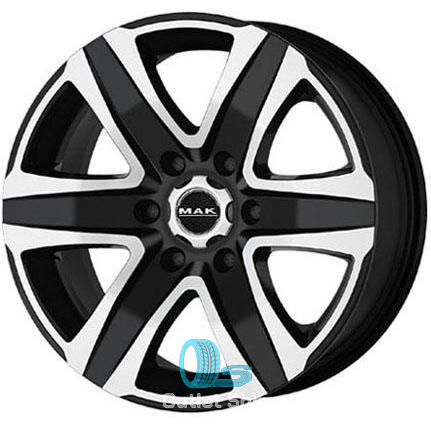 MAK Stone 6 8.5xR20/6x114.3 ET 30 Dia 66.1 Black mirror