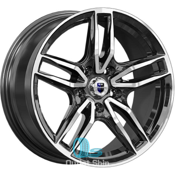 K&K Бартон 8xR17/5x112 ET 35 Dia 66.6 Алмаз черный