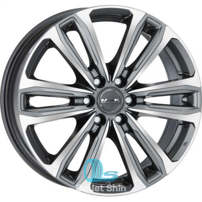 MAK Safari 6 8xR18/6x139.7 ET 30 Dia 100.1 Gunmetal Mirror Face
