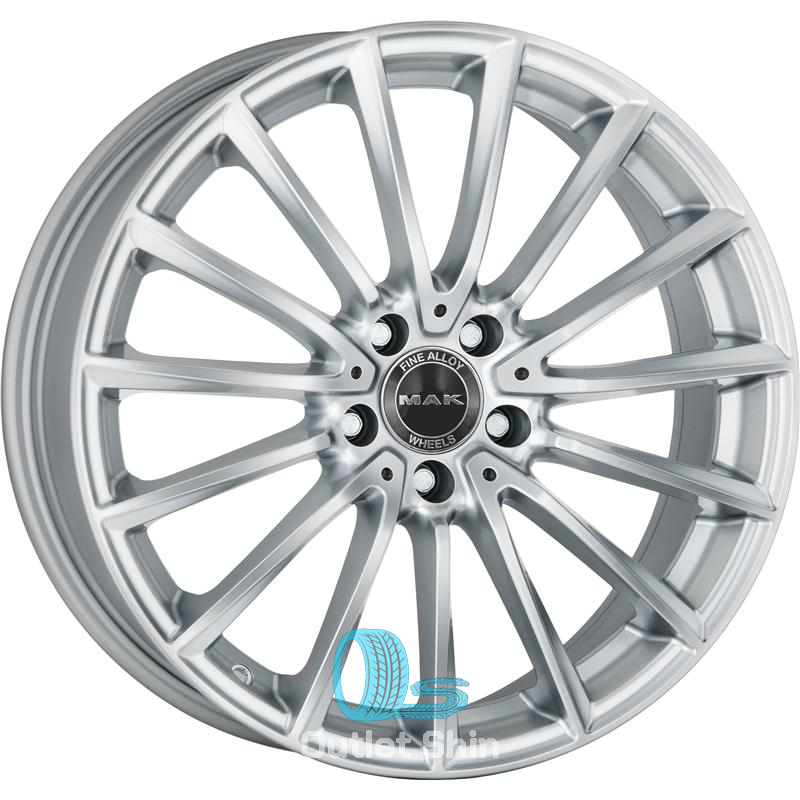 MAK Komet 8xR19/5x112 ET 38 Dia 66.6 Silver