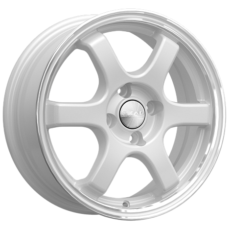 Скад Киото (КЛ249) 6xR15/4x100 ET 40 Dia 60.1 Алмаз белый