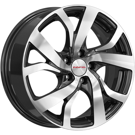 K&K Палермо (КС607) 6.5xR16/5x100 ET 38 Dia 67.1 Алмаз черный