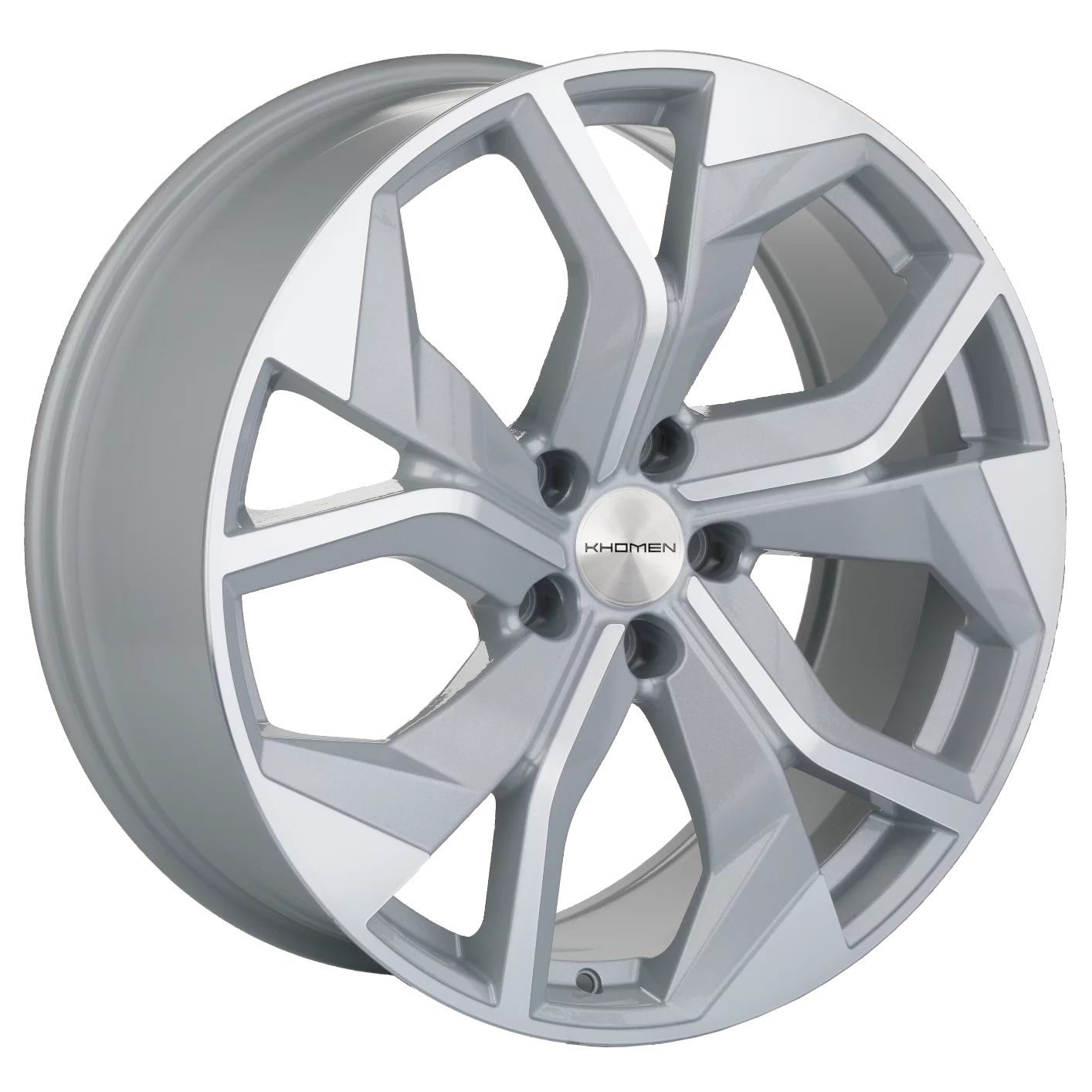 Khomen Wheels KHW2006 (Mers R) 8.5xR20/5x112 ET 48 Dia 66.6 Brilliant Silver