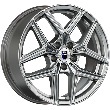 K&K Юнион (КС1025) 7xR17/5x114.3 ET 40 Dia 66.1 Дарк платинум