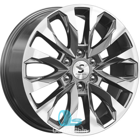 K&K KP007 8xR20/6x139.7 ET 55 Dia 100.1 Diamond gloss graphite