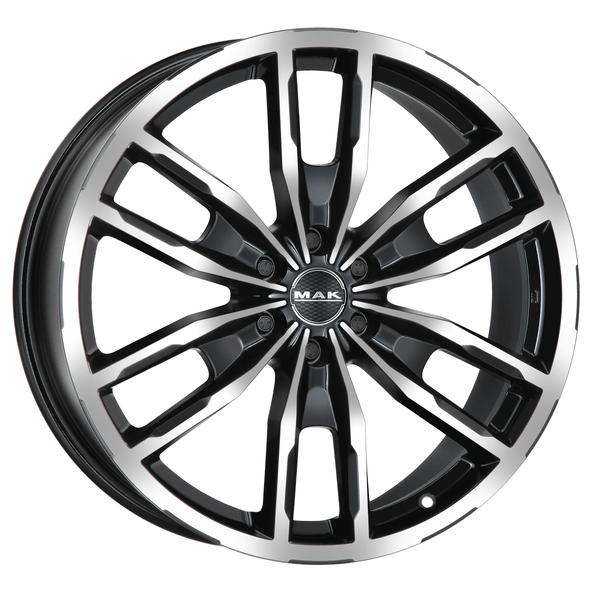 MAK Peak 7.5xR17/6x130 ET 55 Dia 84.1 Black mirror