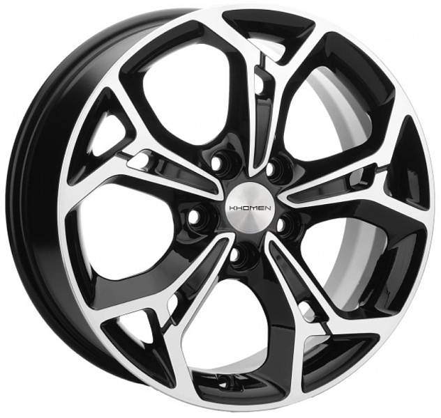 Khomen Wheels KHW1702 (Forester) 7xR17/5x114.3 ET 48 Dia 56.1 Black-FP