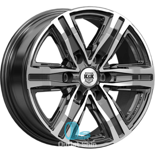 K&K R8 7.5xR17/6x114.3 ET 39 Dia 67.1 Алмаз черный