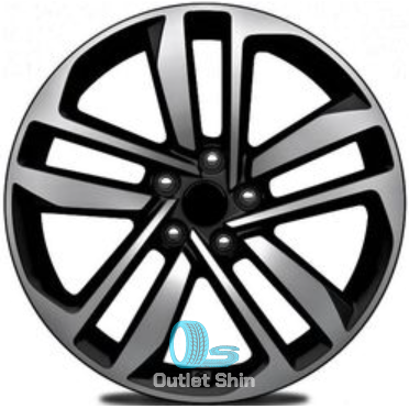 Khomen Wheels KHW1612 (Qashqai/Tiida) 6.5xR16/5x114.3 ET 40 Dia 66.1 Black-FP