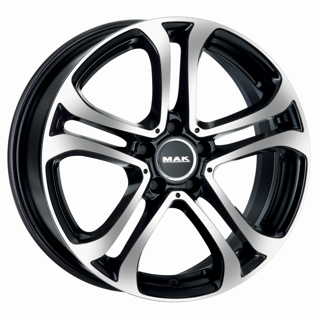 MAK Stuttgart 8xR18/5x112 ET 48 Dia 66.6 Black mirror