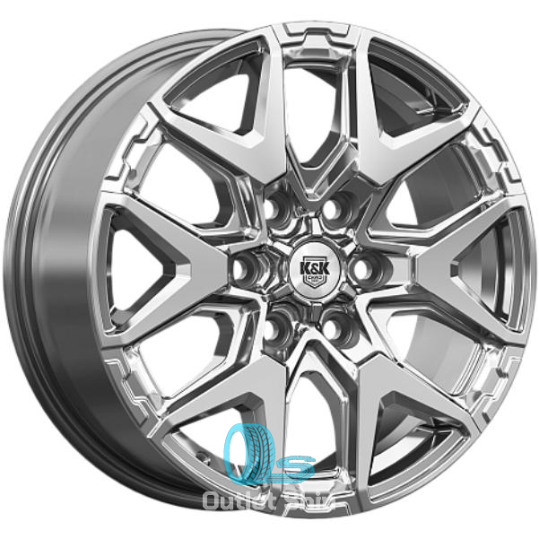 K&K Гангут 7.5xR18/6x139.7 ET 36 Dia 100.1 Дарк платинум