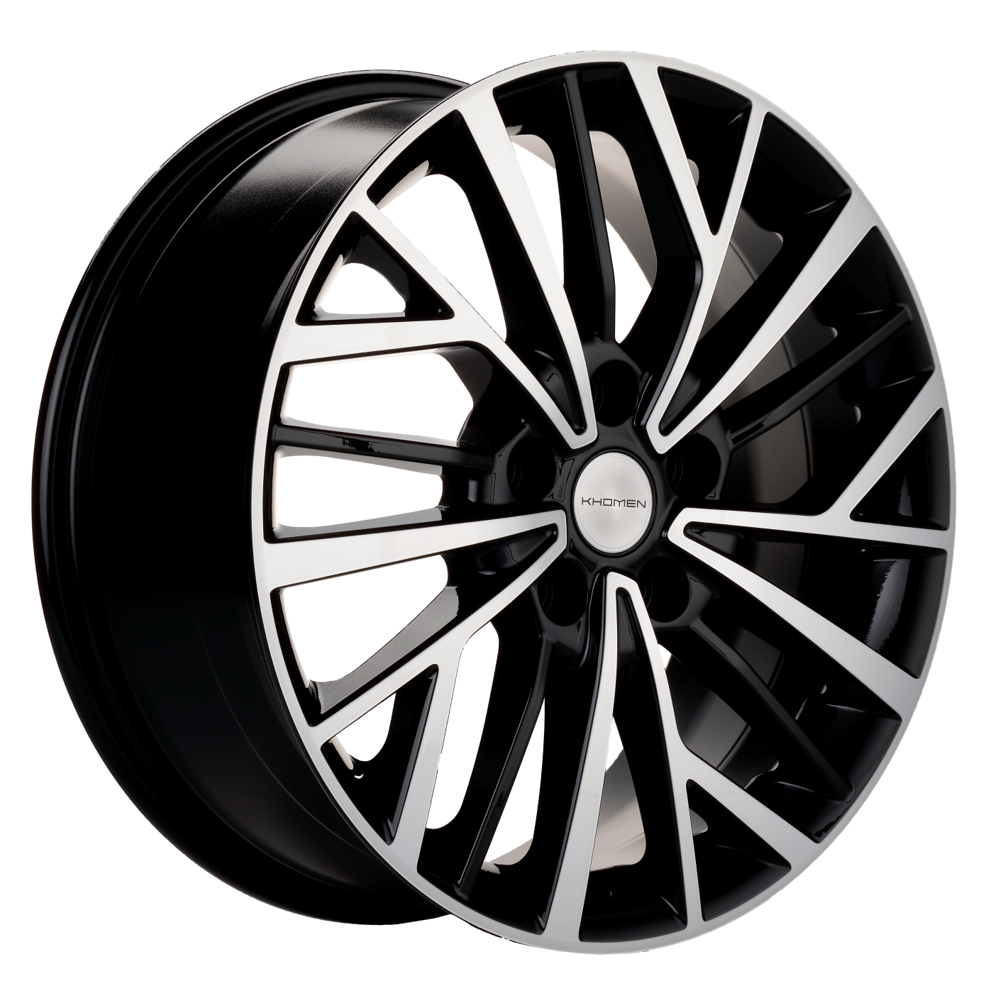 Khomen Wheels KHW1717 (Chery Tiggo 3/Tiggo 3 Pro) 7xR17/5x108 ET 40 Dia 60.1 Black-FP