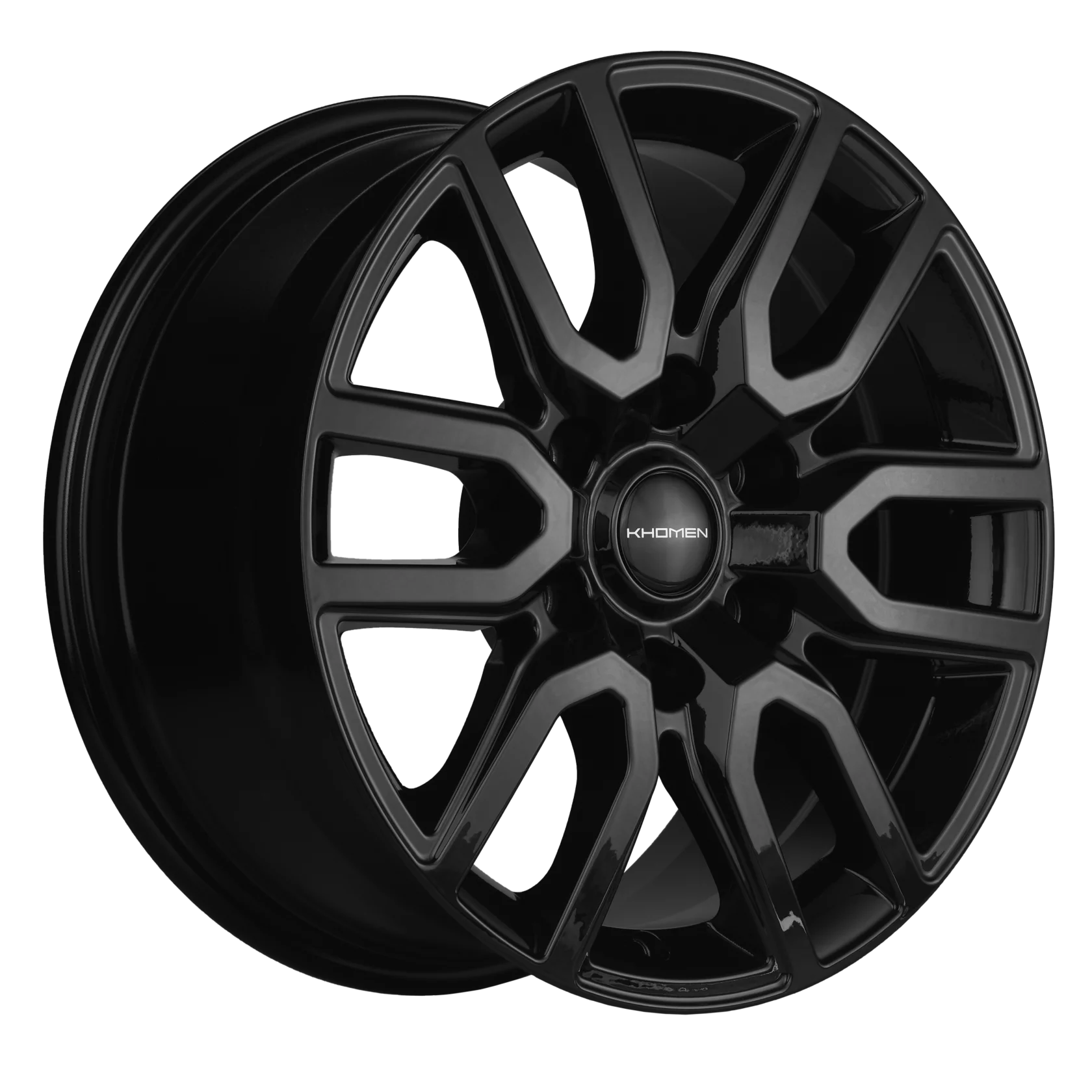 Khomen Wheels KHW1723 (JAC T6 Pickup) 8xR17/6x139.7 ET 30 Dia 106.1 Black