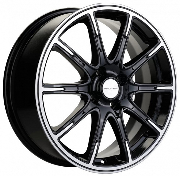 Khomen Wheels KHW1707 (Lada Granta) 6.5xR17/4x98 ET 38 Dia 58.6 Black-FP