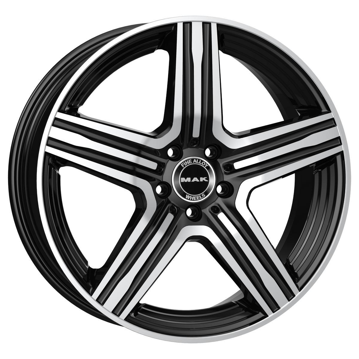 MAK Lewis 8xR19/5x112 ET 40 Dia 66.6 Black mirror