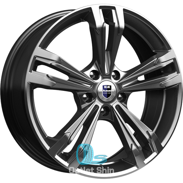 K&K Каррера 7xR18/5x112 ET 43 Dia 57.1 Дарк платинум