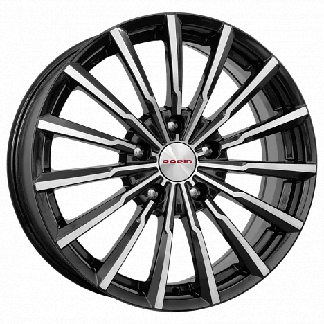 K&K Акцент (КС562) 7xR17/5x100 ET 48 Dia 56.1 Алмаз черный