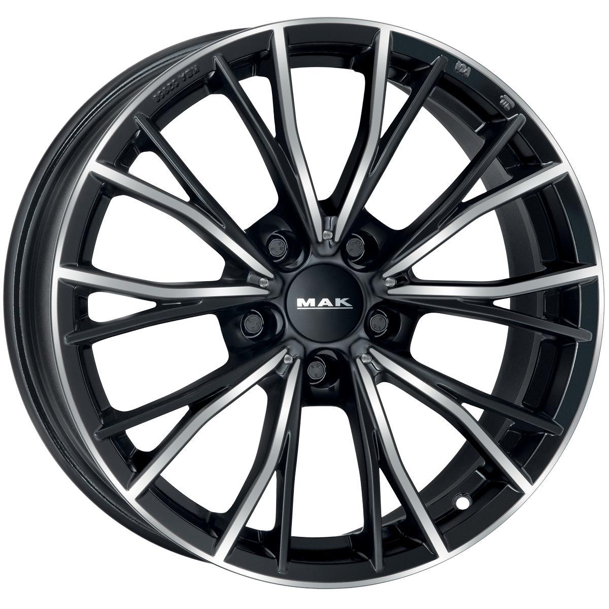 MAK Mark 8xR18/5x112 ET 54 Dia 66.6 Black mirror