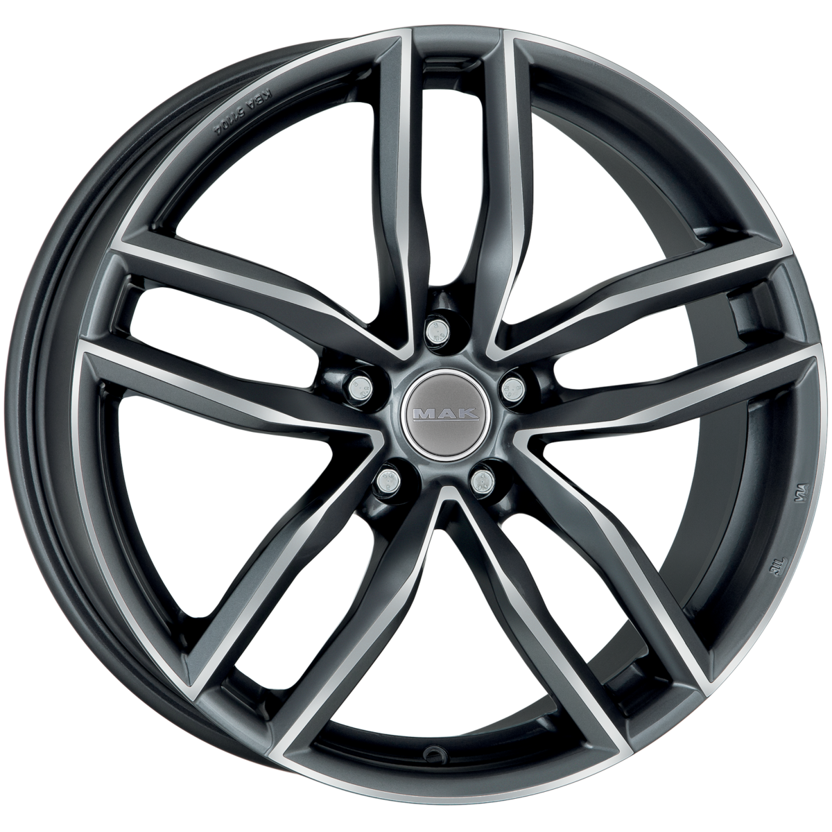 MAK Sarthe 8xR19/5x112 ET 30 Dia 66.45 Gunmetal Mirror Face