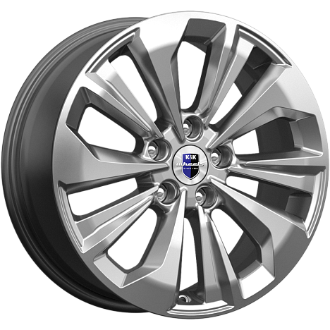 K&K Авиор (КС936) 7xR17/5x108 ET 40 Dia 65.1 Дарк платинум брайт