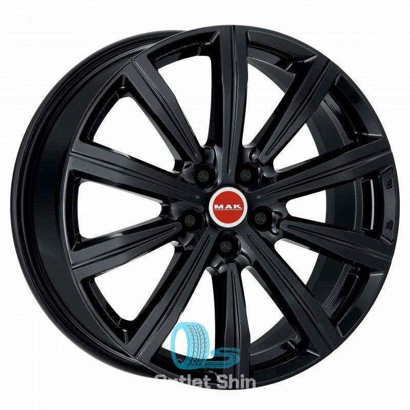 MAK Birmingham 8.5xR20/5x112 ET 28 Dia 66.6 Gloss Black