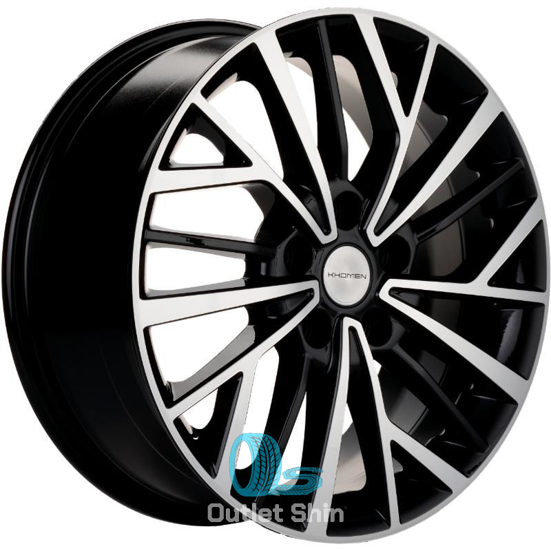 Khomen Wheels KHW1717 (Teana/X-trail) 7xR17/5x114.3 ET 45 Dia 66.1 Black-FP