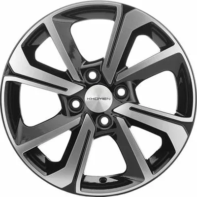 Khomen Wheels KHW1501 (Rio/Solaris) 6xR15/4x100 ET 48 Dia 54.1 Black-FP