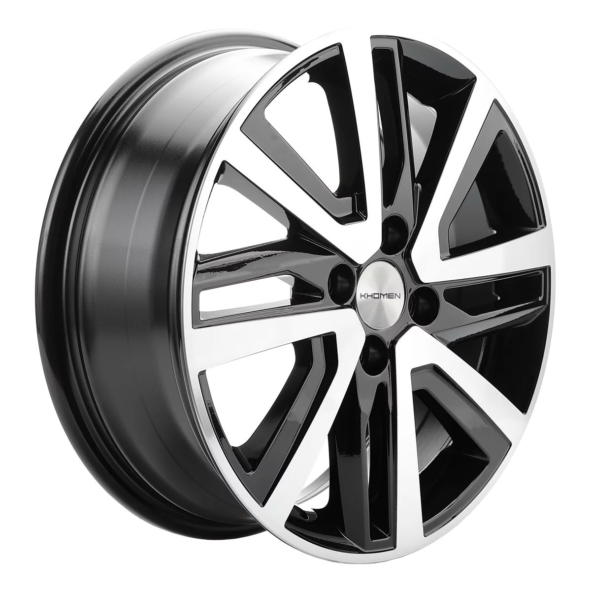 Khomen Wheels KHW1609 (Rio I/Solaris I) 6xR16/4x100 ET 48 Dia 54.1 Black-FP