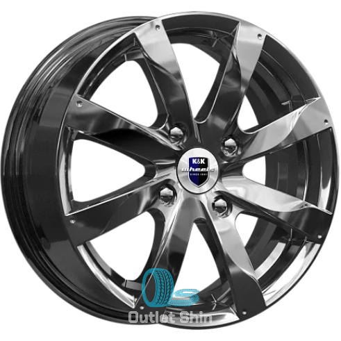 K&K Джемини 6xR15/4x100 ET 38 Dia 67.1 Кварц
