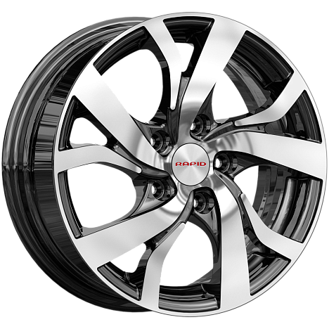 K&K Палермо (КС607) 6.5xR16/5x114.3 ET 40 Dia 67.1 Алмаз черный